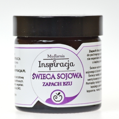 świeca sojowa zapachowa bez