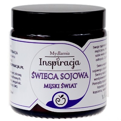 świeca sojowa męska